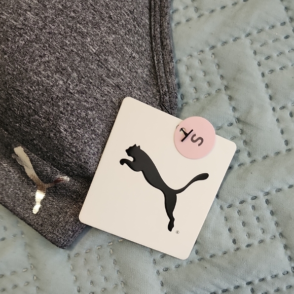 Puma Women's Charcoal Sports Bra - Picture 3 of 7